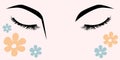 Beauty woman eyes banner