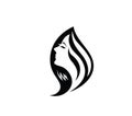 Beauty Woman Hair Saloon Logo