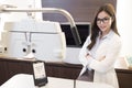 Beauty woman optometrist