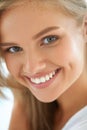 Beauty Woman Portrait. Girl With Beautiful Face Smiling Royalty Free Stock Photo