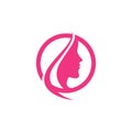 Beauty Women Icon Logo Template