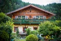 Beauty wooden two-story house Royalty Free Stock Photo