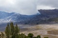 Beautyful Volcanic landscape in the crater of Mount Bromo, Java, Indonesia Royalty Free Stock Photo