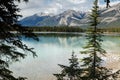Beauvert Lake at Jasper Royalty Free Stock Photo