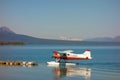 A beaver float-plane used for charters into alaska Royalty Free Stock Photo