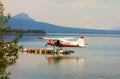 A beaver float-plane used for charters into alaska Royalty Free Stock Photo