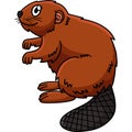 Beaver Marine Animal Cartoon Colored Clipart