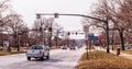 Beaver, Pennsylvania, USA 1-30-21 Traffic along Third Street heading west