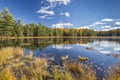 Beaver Pond in Autumn Royalty Free Stock Photo