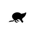 Beaver silhouette icon. Element of animals icon for mobile concept and web apps. Detailed Beaver silhouette icon can be used for w