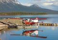 A beaver used for transport at a remote location in northern bc Royalty Free Stock Photo