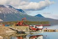 A beaver used for transport at a remote location in northern bc Royalty Free Stock Photo