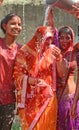 Indian Women Celebrate Holi Festival In Rajasthan