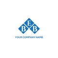 BEB letter logo design on BLACK background. BEB creative initials letter logo concept. BEB letter design.BEB letter logo design on Royalty Free Stock Photo