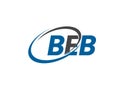 BEB logo, design, vector illustration Royalty Free Stock Photo