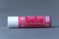 Bebe Lip balm, copy space