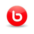 Bebo icon in simple style