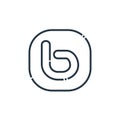 bebo icon vector from social media logos concept. Thin line illustration of bebo editable stroke. bebo linear sign for use on web