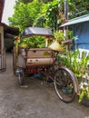 Becak bike taxi, popular in Asia