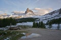 Becco di mezzodi, rocheta and Croda da Lago lake, Cortina d`Ampezzo Royalty Free Stock Photo