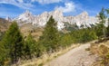 Becco di Mezzodi and Rocheta, mountains in Italia Royalty Free Stock Photo