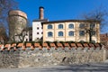 Bechyne gate and Kotnov castle, Tabor town, South Bohemian region, Czech republic