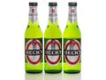 Beck`s glass bottle beer