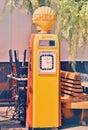 Beckmeter old Shell fuel container were put on display to the public Royalty Free Stock Photo