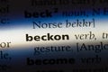 beckon