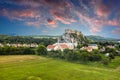 Beckov castle in Slovakia near Trencin town Royalty Free Stock Photo