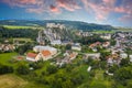 Beckov castle in Slovakia near Trencin town Royalty Free Stock Photo