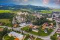 Beckov castle in Slovakia near Trencin town Royalty Free Stock Photo