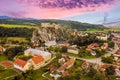 Beckov castle in Slovakia near Trencin town Royalty Free Stock Photo