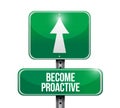 Become proactive road sign illustration design