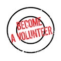 Become A Volunteer rubber stamp