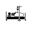 Bed, blood, hospital, patient, sick icon. Element of aedes mosquito and dengue icon. Premium quality graphic design icon. Signs