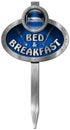 Bed and Breakfast - Metal Sign Royalty Free Stock Photo