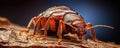 Bed bug super detail, macro shot. Bedbug Royalty Free Stock Photo