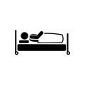 Bed, drip, blood, sick icon. Element of aedes mosquito and dengue icon. Premium quality graphic design icon. Signs and symbols