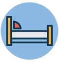 Bed, hotel Isolated Vector Icon that can easily Modify or edit