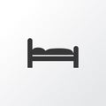 Bed Icon Symbol. Premium Quality Isolated Doss Element In Trendy Style.
