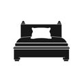 Bed logo icon illustartion vector