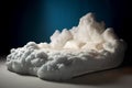 A bed made of clouds as a symbol of good sleep, sweet dreams, mental health and healthy states of mind. Fantasy and dream, rest, Royalty Free Stock Photo