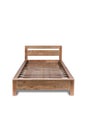 old style teak bed on white background