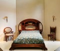 A bed at the Musee D`Orsay in Paris, France. Royalty Free Stock Photo