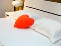 Bed and pillow Royalty Free Stock Photo