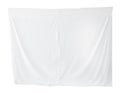 Bed sheet bedding blank canvas hanging isolated on white