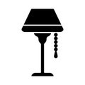 Bed side lamp icon vector on trendy design Royalty Free Stock Photo