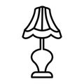 Bed side lamp icon vector on trendy design Royalty Free Stock Photo