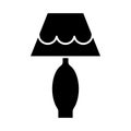 Bed side lamp icon vector on trendy design Royalty Free Stock Photo